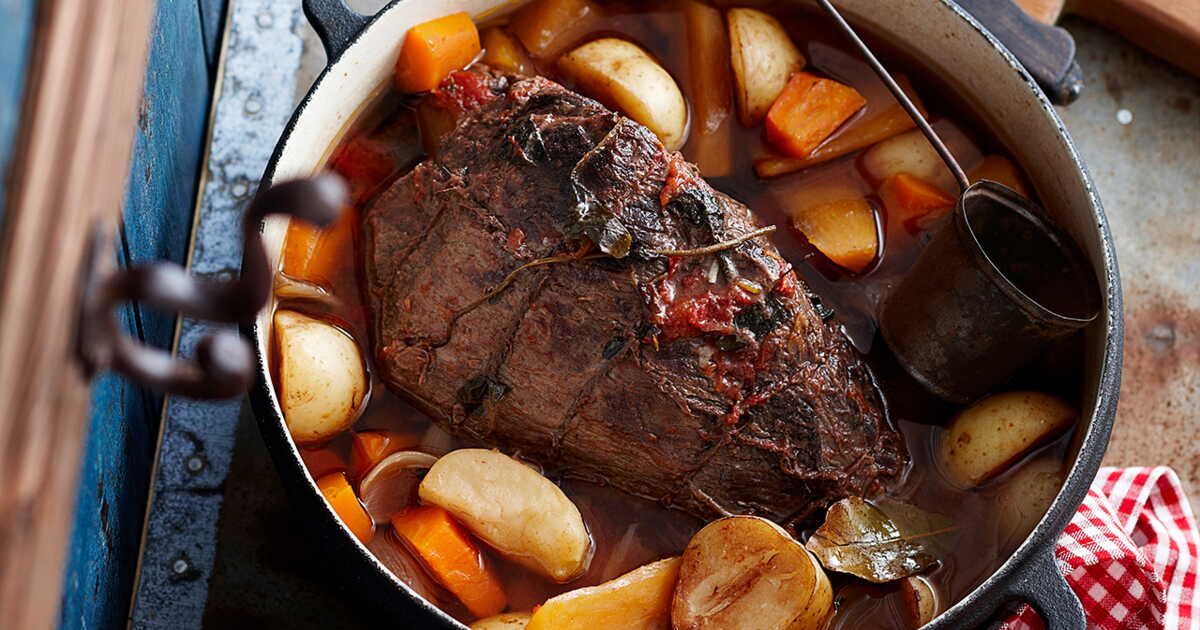 La magie du paleron mijoté aux légumes anciens