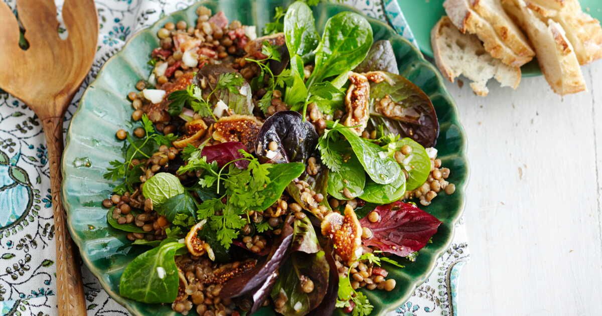 Savourez la délicatesse des lentilles tièdes aux figues