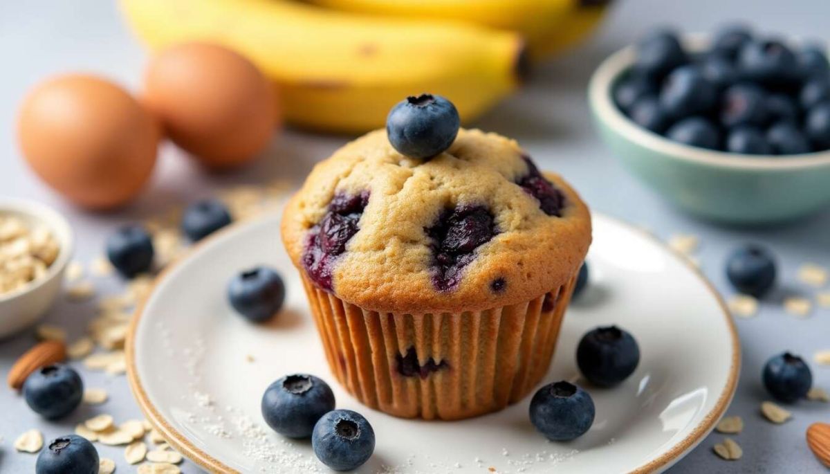 Des muffins aux myrtilles sans sucre, un délice à savourer sans culpabilité