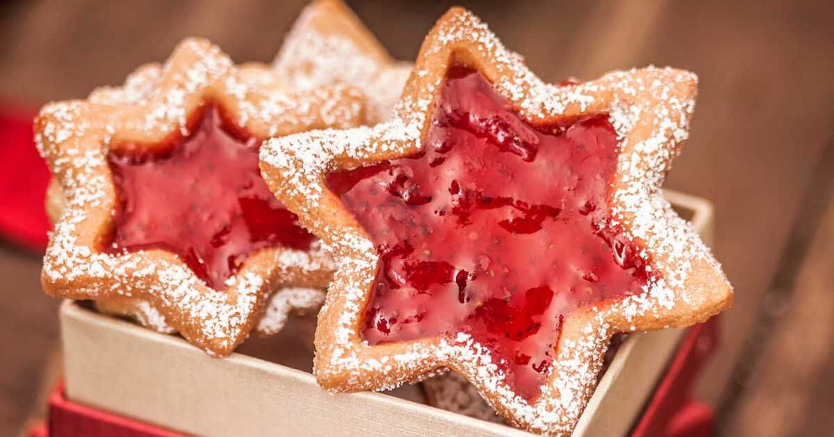 Des biscuits étoiles à la confiture pour des fêtes magiques