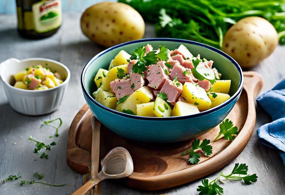 Une salade de pommes de terre à savourer : une touche de fraîcheur revisitée