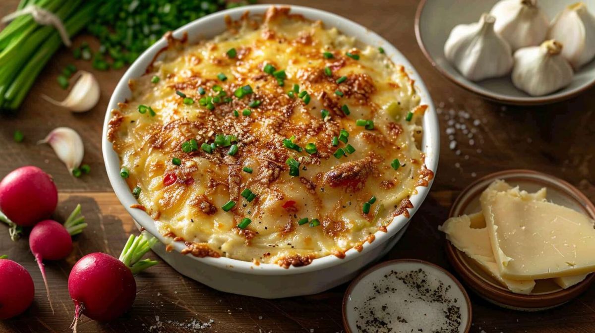 Une touche originale : gratin de radis roses et ses saveurs surprenantes