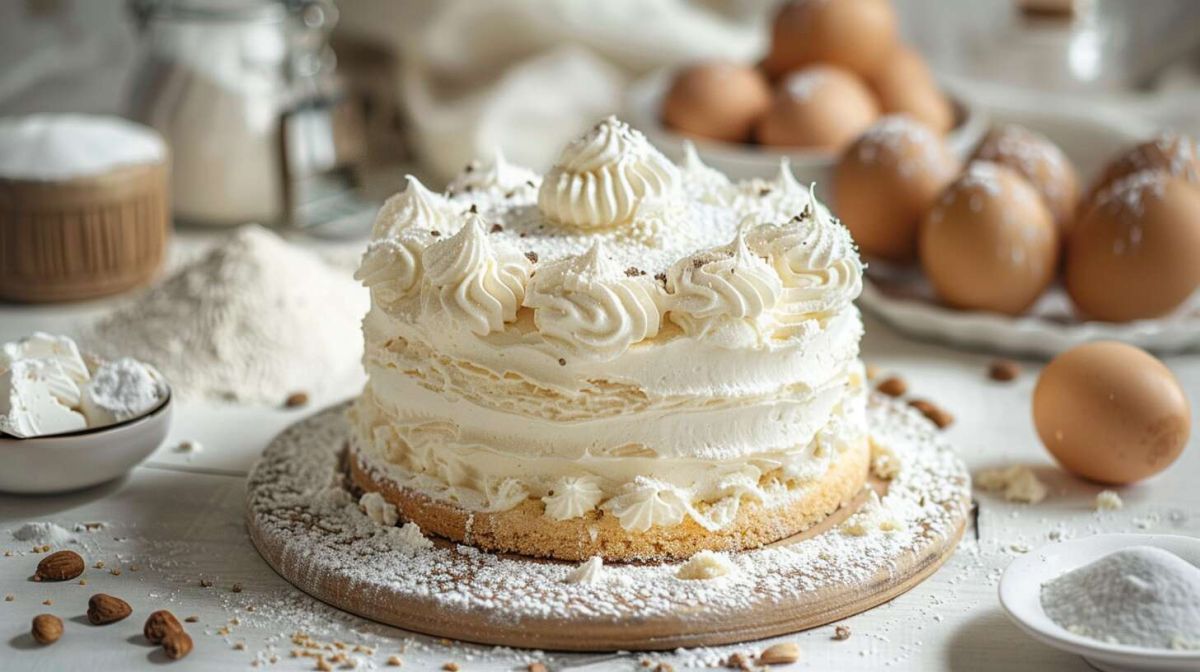Succombez à la légèreté d'un gâteau aérien à la crème fraîche