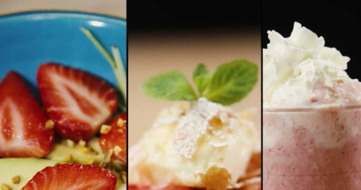 3 recettes express avec de la fraise