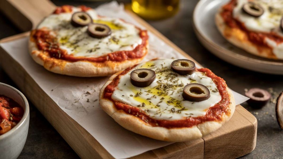 Un dîner en un éclair : mini-pizzas sur pain pita en 15 minutes