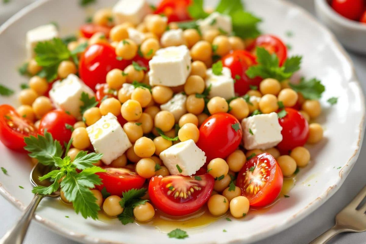 La salad de pois chiches : un festin d'été à savourer