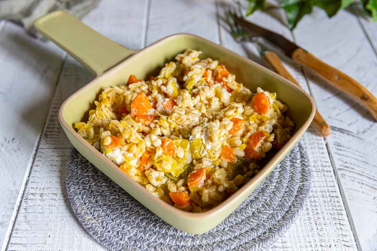 Cocotte de blé aux légumes au Cookeo