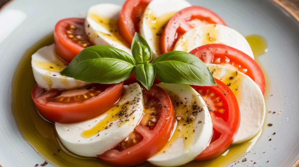 la salade tomates mozzarella basilic : un classique plein de fraîcheur