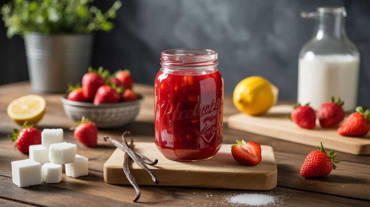 Recette express de confiture de fraises : prête en un clin d'œil