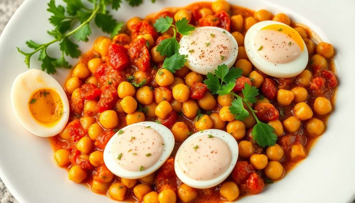 Chakchouka aux pois chiches : une explosion de saveurs méditerranéennes