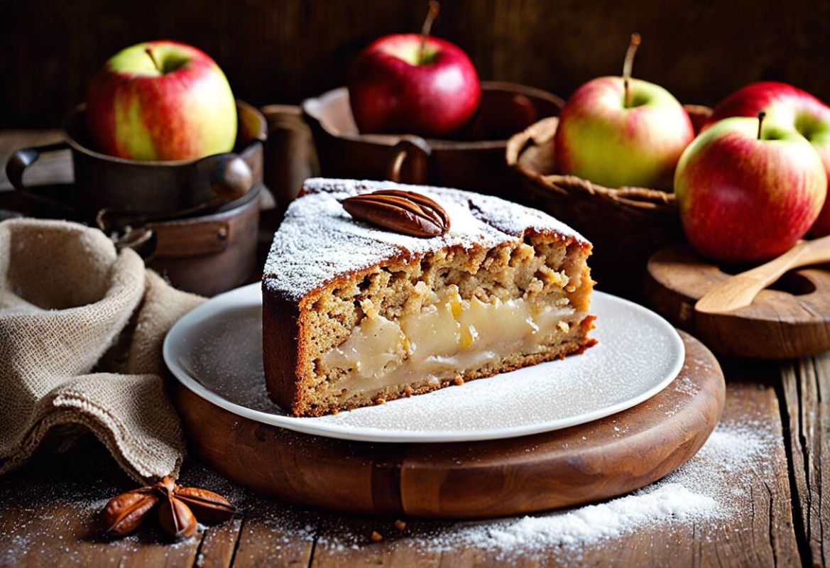 Une douceur automnale : gâteau à la châtaigne et aux pommes