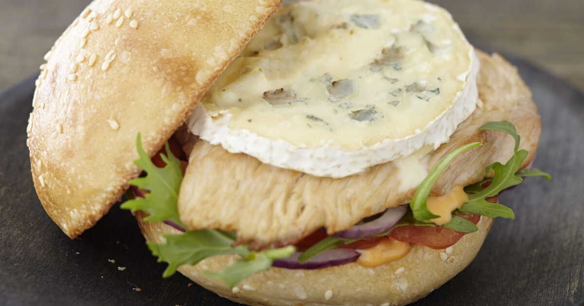 Burger gourmand au bleu