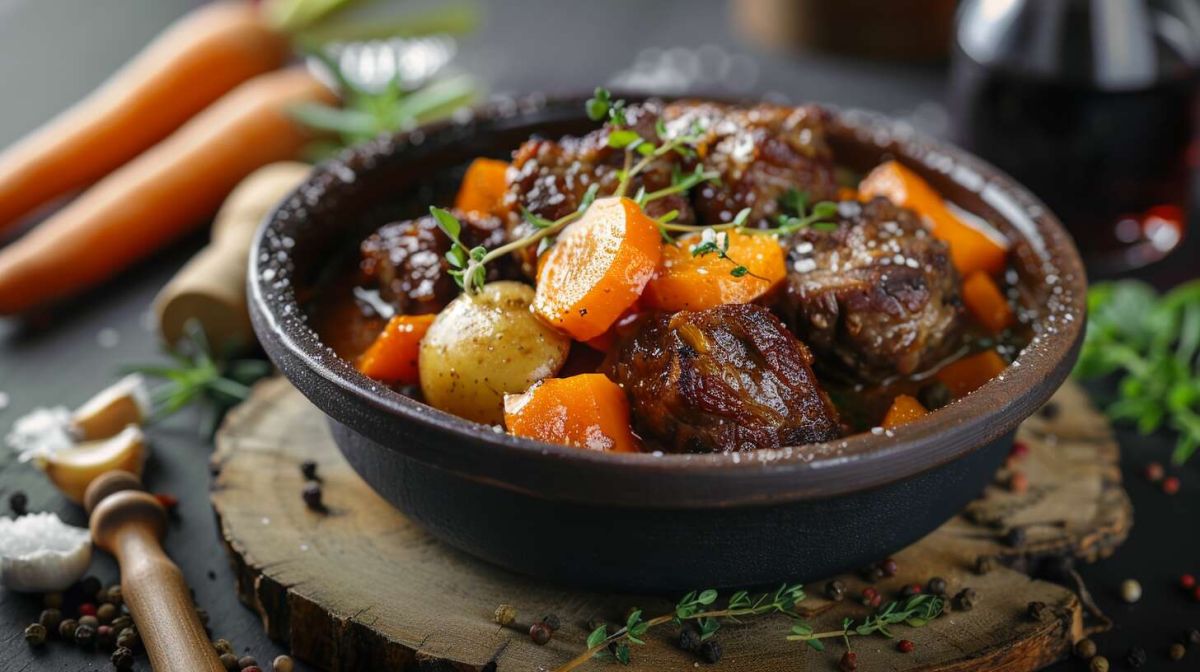 Une recette de bœuf braisé aux carottes qui réchauffe le cœur