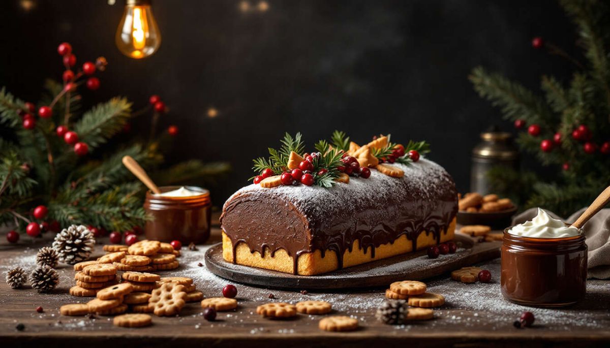 les délices d'une bûche au nutella pour les fêtes