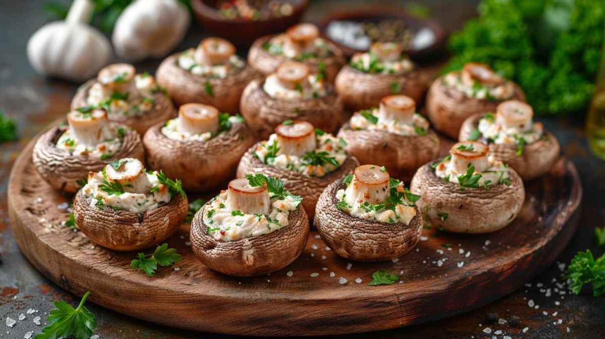 Des champignons farcis pour sublimer votre apéritif