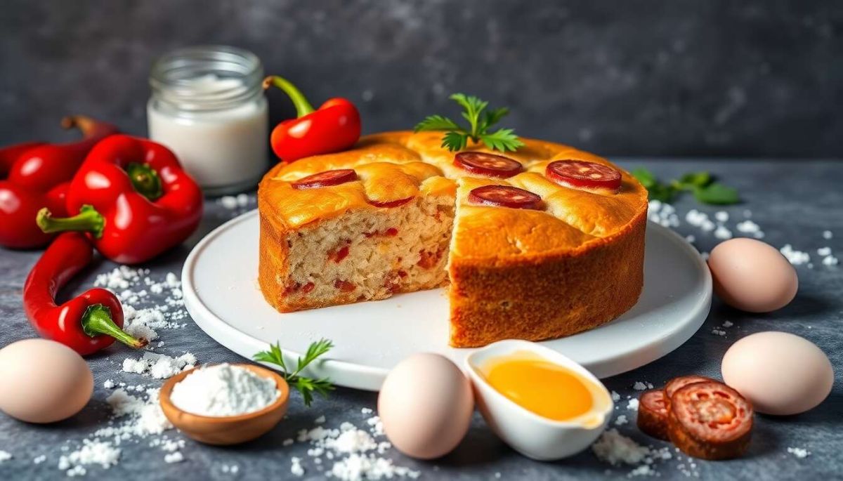 Cake aux poivrons et chorizo : recette savoureuse