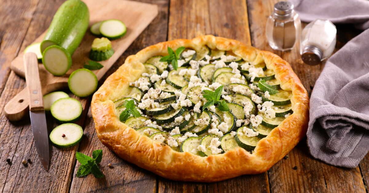 Dîner express : savourez la tarte fine courgette, chèvre et miel