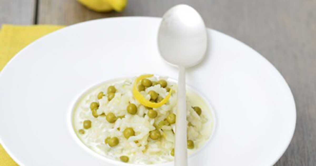 Un risotto crémeux aux petits pois pour régaler vos papilles
