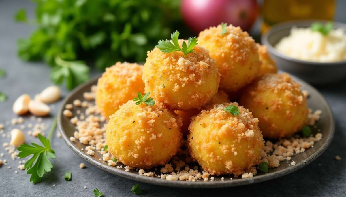 Une recette délicieuse de croquettes de morue panées à déguster