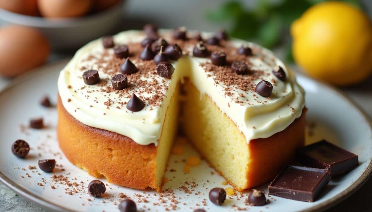 Découvrez le gâteau au yaourt : une fusion délicieuse de citron et chocolat