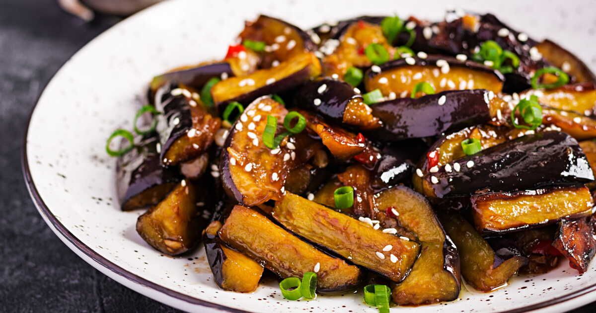 la recette savoureuse d'aubergines laquées à l'asiatique de laurent mariotte