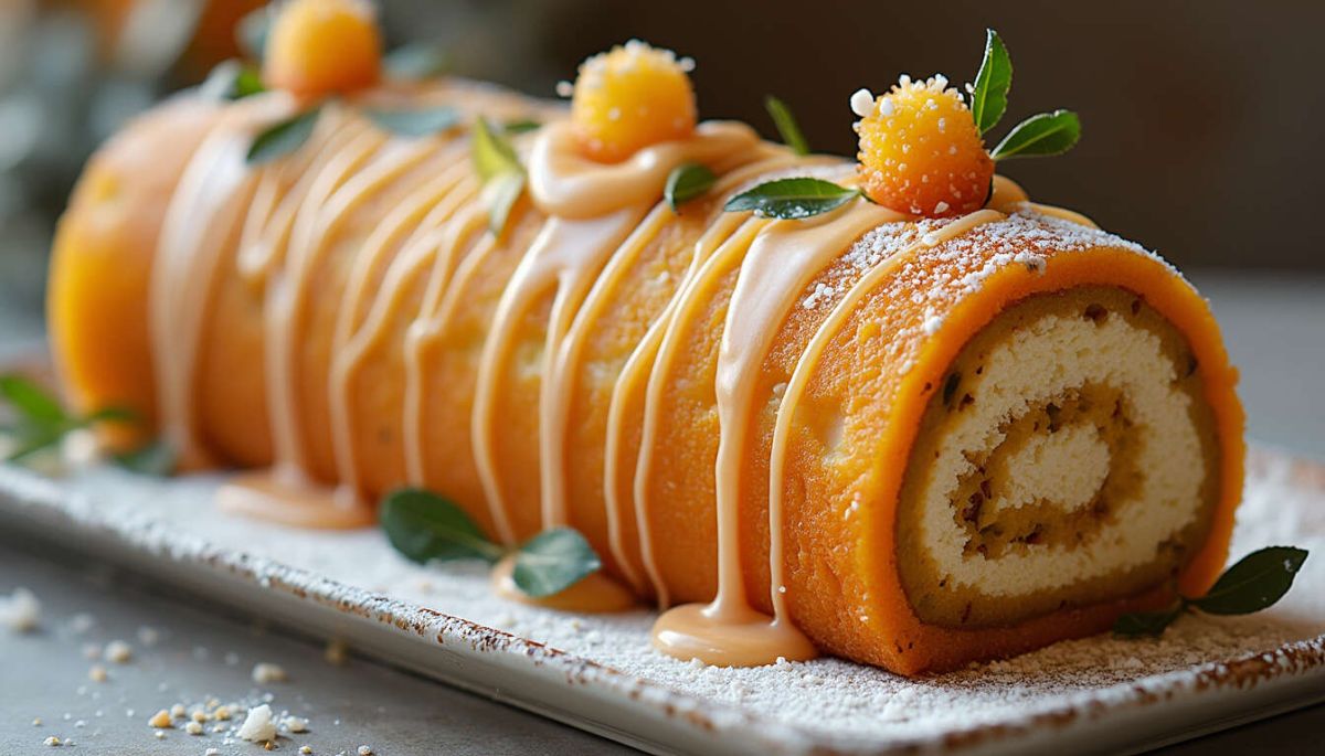 la bûche de noël aux fruits de la passion : une touche tropicale pour vos fêtes