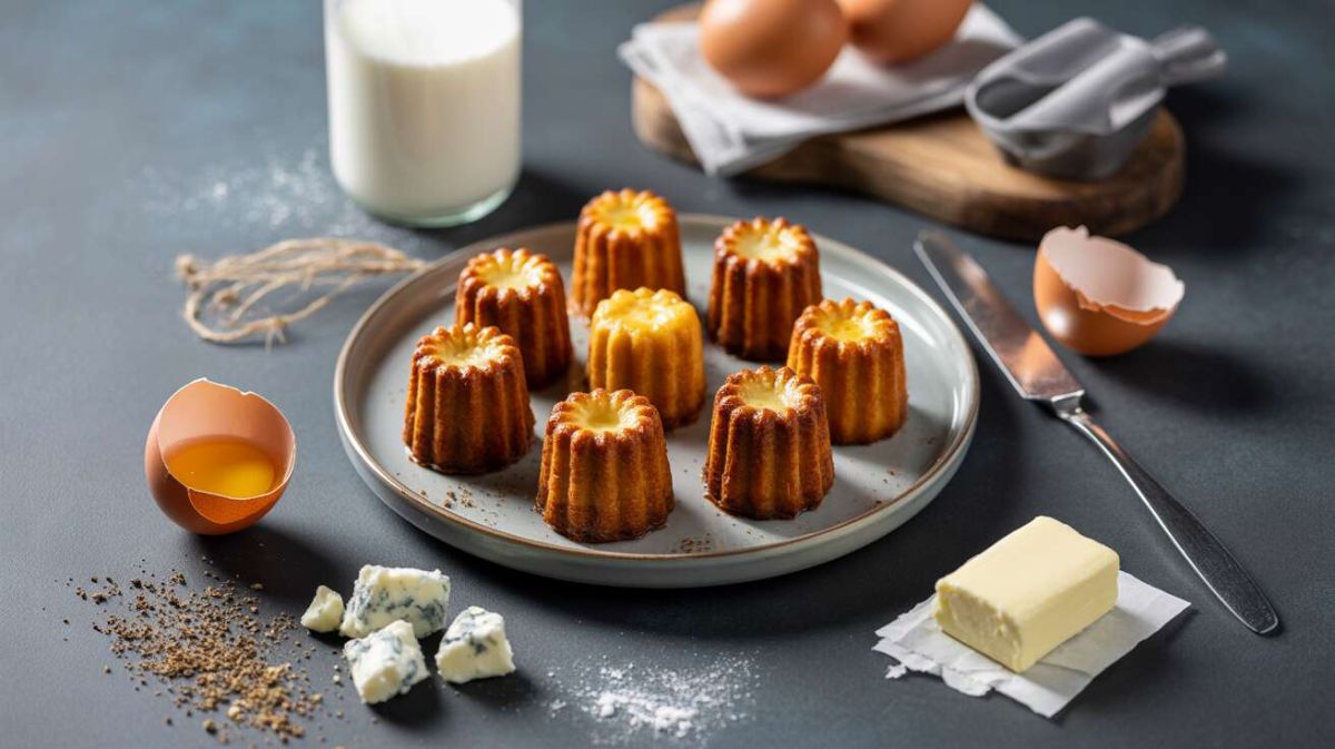 Découvrez la recette irrésistible des mini cannelés au fromage bleu