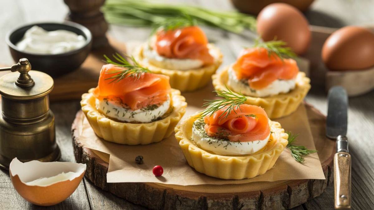 Des tartelettes au chèvre frais et saumon, un délice à savourer