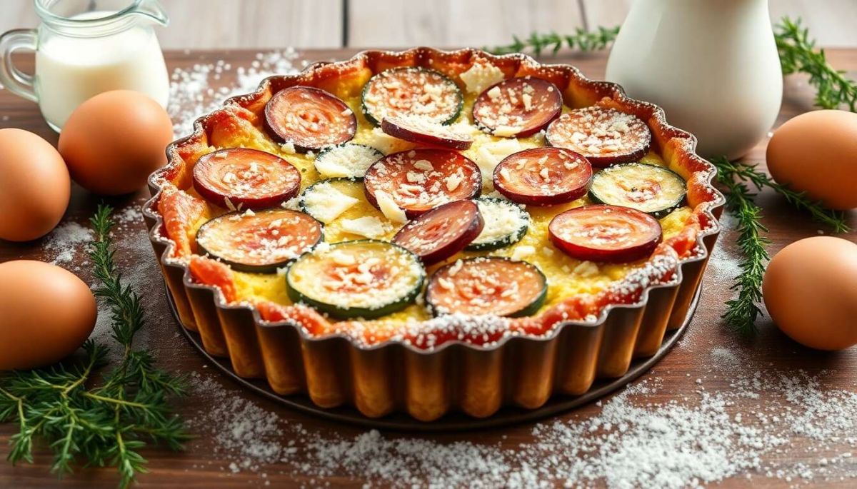 Clafoutis salé aux courgettes et chorizo : le délice du moment