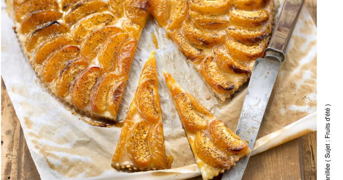 la douceur de l'été : tarte vanillée aux abricots et amandes