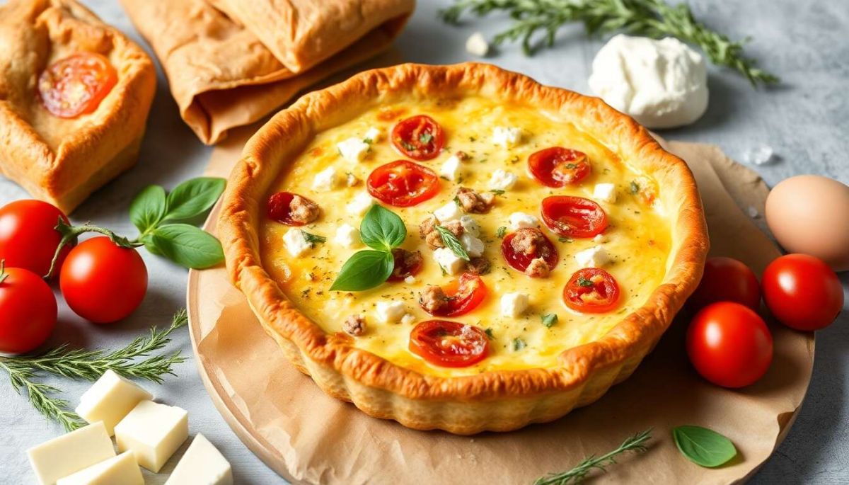 Une quiche savoureuse aux tomates, feta et thon pour régaler vos convives