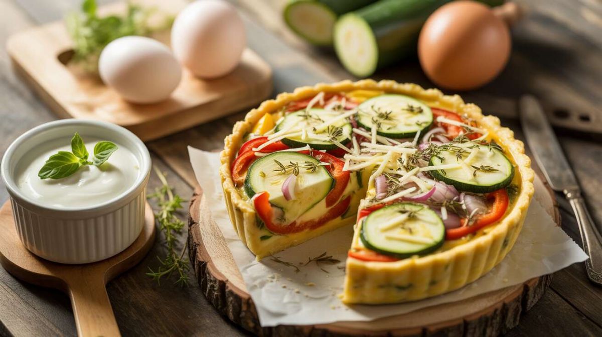 Une quiche aux légumes d'été light et savoureuse pour des dîners improvisés