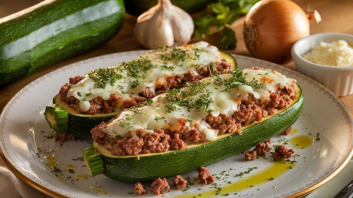 Courgettes farcies à la viande hachée : un délice express